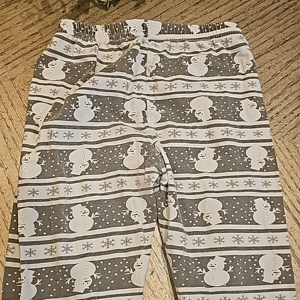 Snowman pj pants size 7